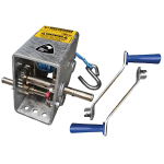 1150kg Capacity Boat Trailer Winch - 10:1/5:1 Ratio - Rope - 2 Handles - Christine Products_1