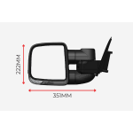 Holden Colorado 2006-2011 & Rodeo 2003-2008 - Compact ClearView Towing Mirror_3