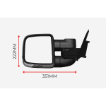 Isuzu D-MAX 2002 to 2011 - Compact Clearview Towing Mirror_3