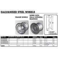 Wheel Galvanised 8\" & 9\"