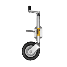 200kg Capacity Jockey Wheel - 190mm Nylon Wheel - Bolt On - Side Wind - Christine_1