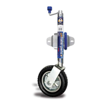 400kg Capacity Premium Jockey Wheel - 250mm Rubber Wheel - Swing Up - CM_1