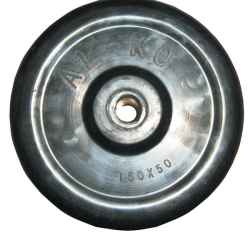 ALKO Jockey Wheel Only - 140x50mm Rubber - 16mm Axle