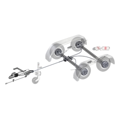 Treadway - 2700kg Tandem Axle Trailer Kit - Knott Braked - 14" Wheels