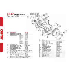 A - ALKO Coupling Spare Parts Diagrams - Euro Wheel Brake