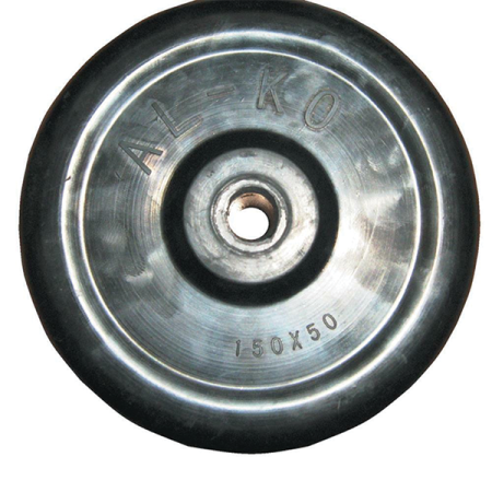 ALKO Jockey Wheel Only - 140x50mm Rubber - 16mm Axle_1