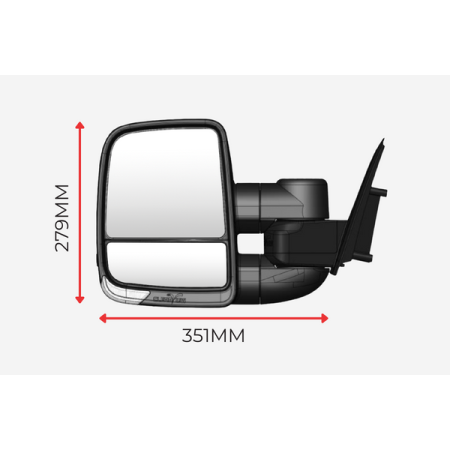 Ford Everest until 2022 - Next Gen ClearView Towing Mirror_3