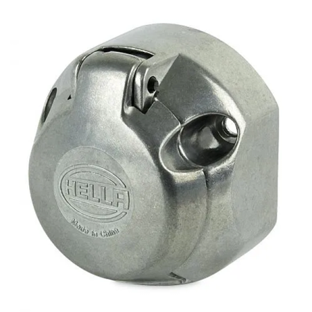 Hella Trailer Plug - 7 Pin Large Round Metal Socket_2