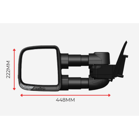 Isuzu D-MAX 2002 to 2011 - Compact Clearview Towing Mirror_4