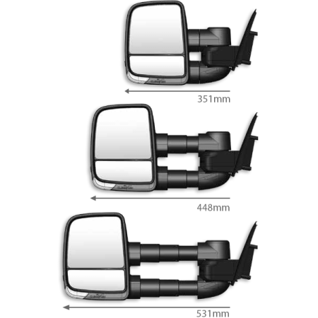 Holden Colorado 2012+ & TrailBlazer - Next Generation ClearView Towing Mirror_1