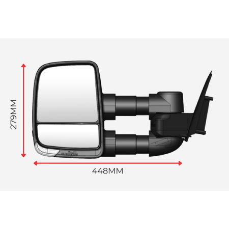 Isuzu Dmax 2002 to 2011 - Next Generation ClearView Towing Mirror_5